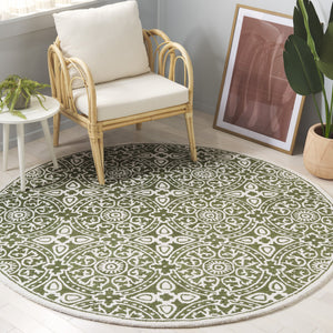 Safavieh Metro Hand-tufted Area Rug - Luxurious Wool Pile With Timeless Design For Elegant Home Décor Green ,Ivory Wool Pile Met256y-4