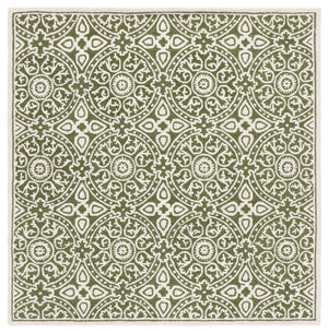 Safavieh Metro Hand-tufted Area Rug - Luxurious Wool Pile With Timeless Design For Elegant Home Décor Green ,Ivory Wool Pile Met256y-4