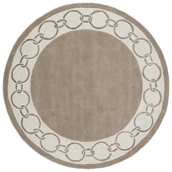 Safavieh Metro Hand‑Tufted Taupe Ivory Wool Blend Rug — Low 0.5" Pile, Modern Minimalist Texture, Made In India 5'-0" x 8'-0" MET290E-5