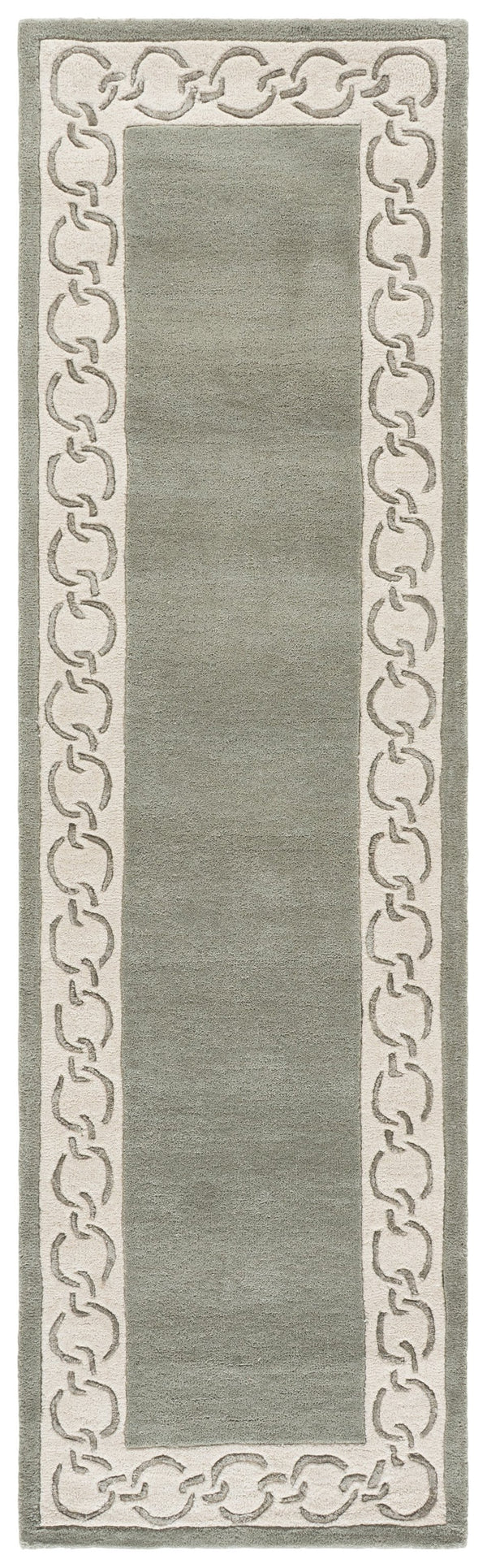 Safavieh Metro Hand-Tufted Grey Ivory Wool Rug — Low-Profile 1/2" Pile, Modern Minimalist Elegance For Living Rooms 5'-0" x 8'-0" MET290F-5