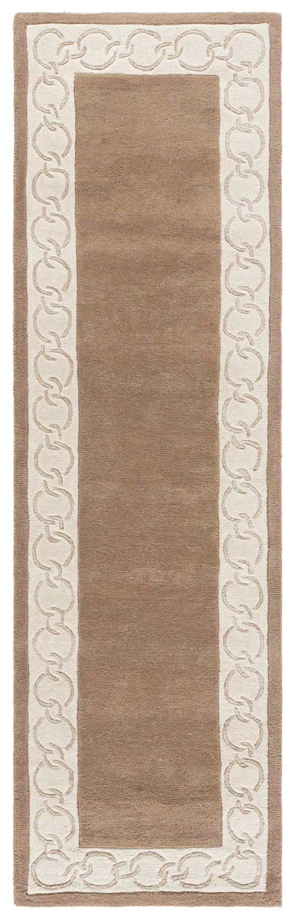 Safavieh Metro Hand-Tufted Brown Ivory Area Rug — Low 1/2" Pile, Wool-Viscose Blend For Lasting Comfort And Style 4'-0" x 6'-0" MET290T-4