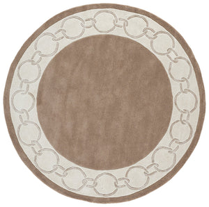 Safavieh Metro Hand-Tufted Brown Ivory Rug — 1/2" Low Pile Wool Blend, Modern Neutral Area Rug For Living Rooms 9'-0" x 12'-0" MET290T-9