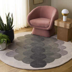 Safavieh Metro Hand-Tufted Grey Wool Rug 8X10 – Mid-Century Geometric Design, Durable Low-Profile Pile 9'-0" x 12'-0" MET301F-9