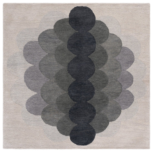 Safavieh Metro Hand-Tufted Grey Wool Rug 8X10 – Mid-Century Geometric Design, Durable Low-Profile Pile 9'-0" x 12'-0" MET301F-9