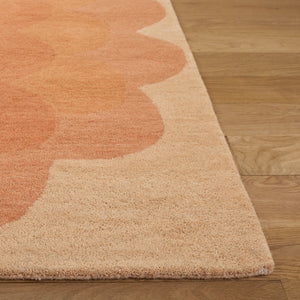 Safavieh Metro Hand‑Tufted Orange Rust Area Rug — Wool‑Cotton Blend, Mid‑Century Geometric Accent For Rooms 3'-0" x 5'-0" MET301P-3