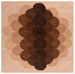 Safavieh Metro Hand-Tufted Brown Area Rug — 90% Wool Low-Profile Plush, Timeless Solid Design For Any Room 9'-0" x 12'-0" MET301T-9