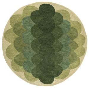 Safavieh Metro Hand-Tufted Green Wool Area Rug — Mid-Century Geometric Design, Low-Profile Durable Comfort 5'-0" x 8'-0" MET301Y-5