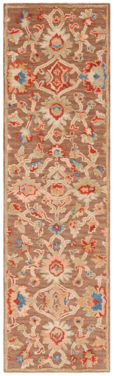 Safavieh Metro 327 Hand Tufted Transitional Rug Dark Brown / Beige 8' x 10'