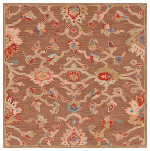 Safavieh Metro 327 Hand Tufted Transitional Rug Dark Brown / Beige 8' x 10'