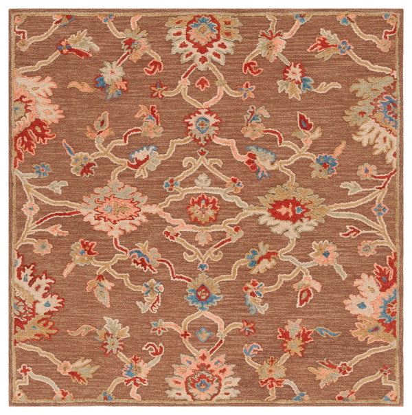 Safavieh Metro 327 Hand Tufted Transitional Rug Dark Brown / Beige 8' x 10'