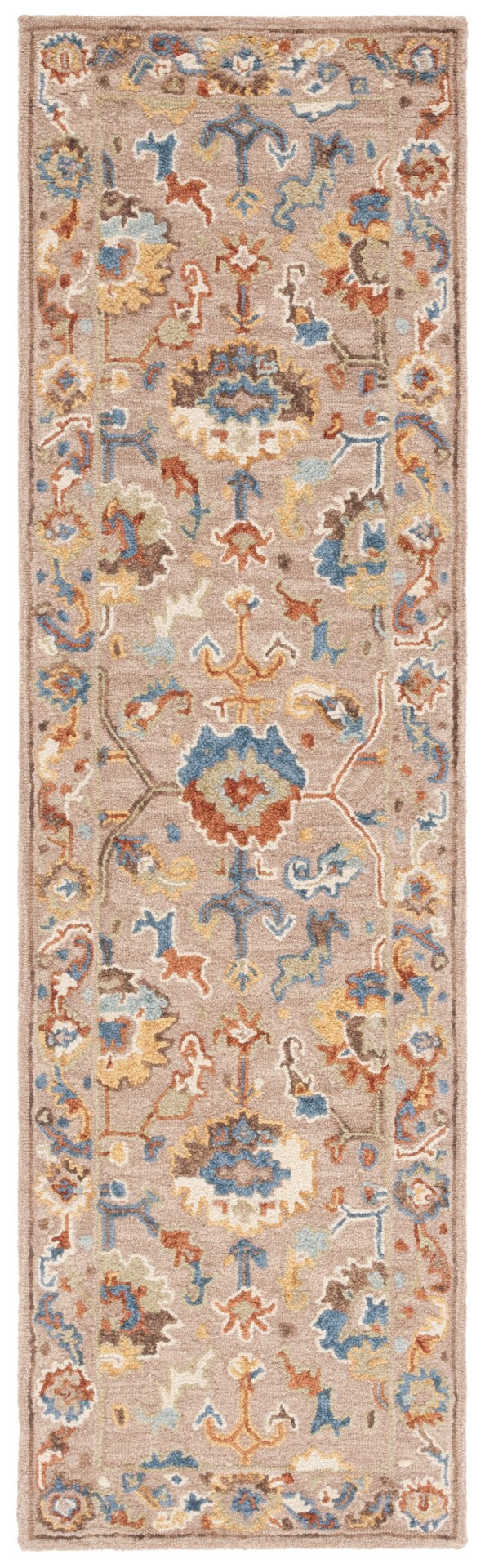Safavieh Metro 328 Hand Tufted Transitional Rug Beige / Ivory 2'-3" x 8'