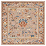 Safavieh Metro 328 Hand Tufted Transitional Rug Beige / Ivory 6' x 6' Square