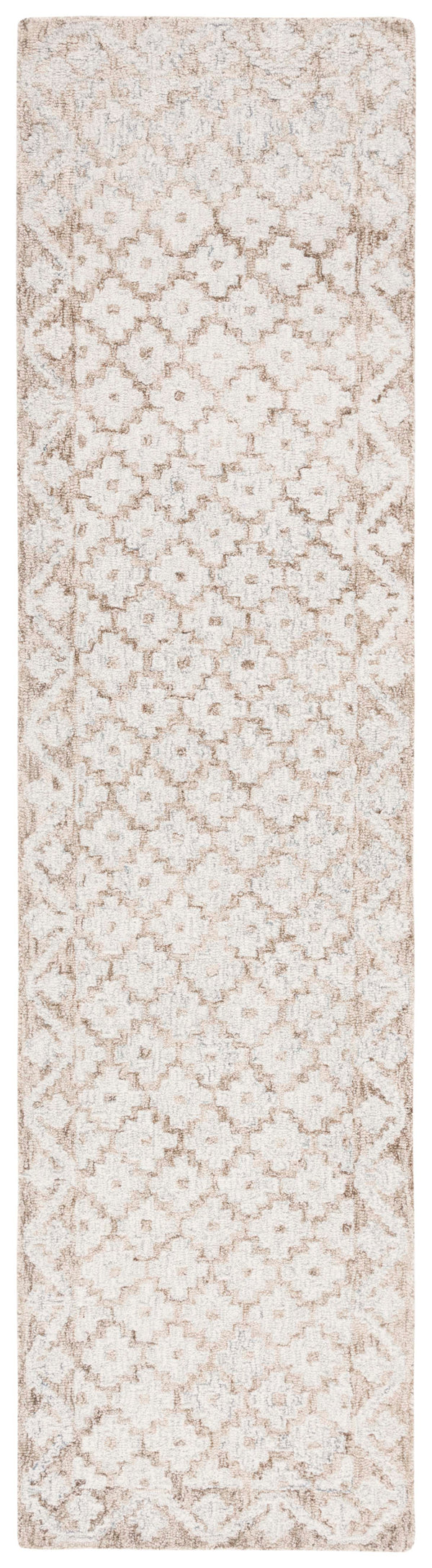 Safavieh Metro Hand-Tufted Wool Rug In Beige And Sage — Low-Profile 1/2" Pile, Durable Natural Fibers, Versatile Style 9'-0" x 12'-0" MET357W-9