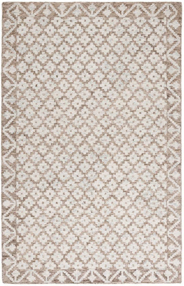 Safavieh Metro Hand-Tufted Wool Runner In Beige & Sage — Low-Profile Durable Hallway Rug With Natural Texture 2'-3" x 7'-0" MET357W-27