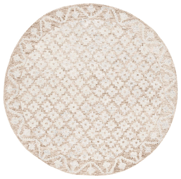 Safavieh Metro Hand-Tufted Beige Sage Area Rug, 80% Wool Low-Profile 0.5" Pile — Artisanal Comfort For Any Room 2'-0" x 3'-0" MET357W-2