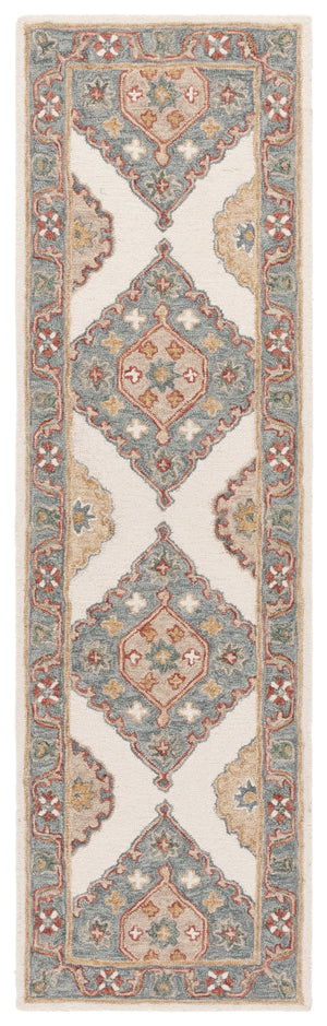 Safavieh Metro Hand-tufted Wool-cotton Rug - Elegant Ivory And Grey Design For Timeless Home Décor Style Ivory ,Grey 80% Wool,20% Cotton Met378a-6sq