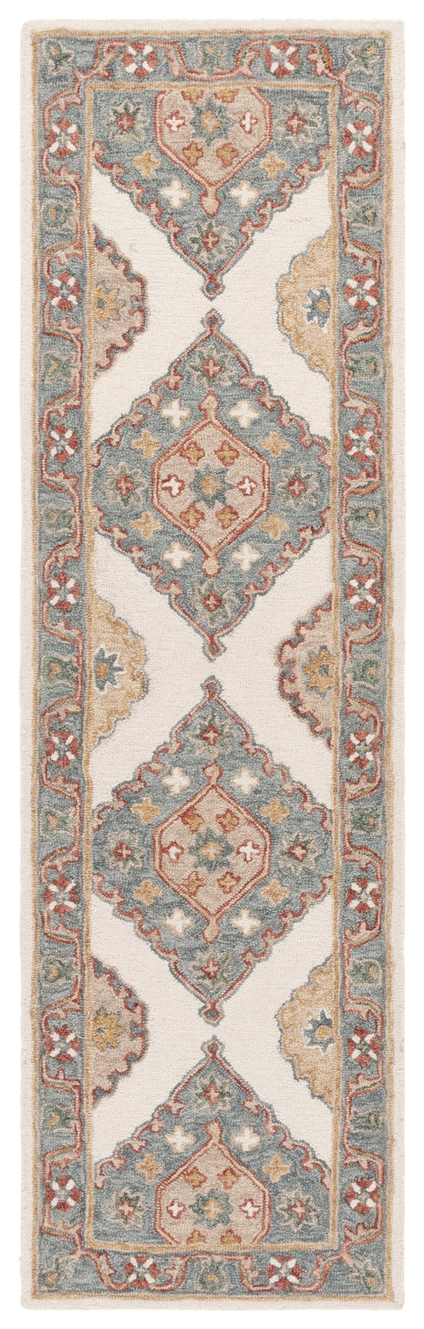 Safavieh Metro Hand-tufted Wool-cotton Rug - Elegant Ivory And Grey Design For Timeless Home Décor Style Ivory ,Grey 80% Wool,20% Cotton Met378a-6sq