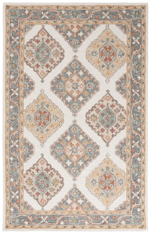 Safavieh Metro Hand-tufted Wool-cotton Rug - Elegant Ivory And Grey Design For Timeless Home Décor Style Ivory ,Grey 80% Wool,20% Cotton Met378a-6sq