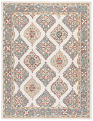 Safavieh Metro Hand-tufted Wool-cotton Rug - Elegant Ivory And Grey Design For Timeless Home Décor Style Ivory ,Grey 80% Wool,20% Cotton Met378a-6sq