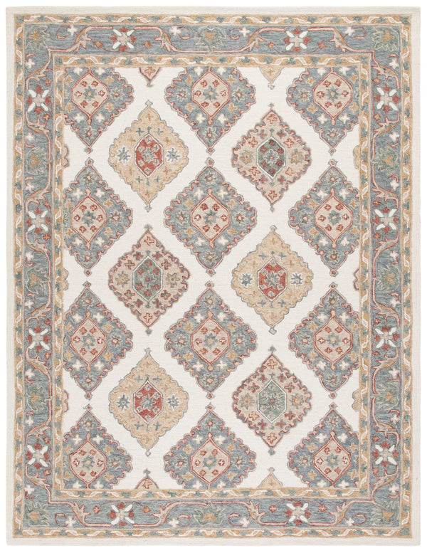 Safavieh Metro Hand-tufted Wool-cotton Rug - Elegant Ivory And Grey Design For Timeless Home Décor Style Ivory ,Grey 80% Wool,20% Cotton Met378a-6sq