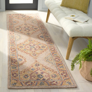 Safavieh Metro Hand-tufted Wool-cotton Rug - Elegant Ivory And Grey Design For Timeless Home Décor Style Beige ,Rust 80% Wool,20% Cotton Met378b-8