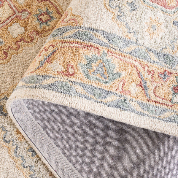 Safavieh Metro Hand-tufted Wool-cotton Rug - Elegant Ivory And Grey Design For Timeless Home Décor Style Beige ,Rust 80% Wool,20% Cotton Met378b-8