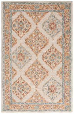 Safavieh Metro Hand-tufted Wool-cotton Rug - Elegant Ivory And Grey Design For Timeless Home Décor Style Beige ,Rust 80% Wool,20% Cotton Met378b-8