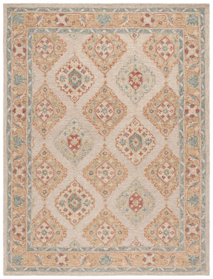 Safavieh Metro Hand-tufted Wool-cotton Rug - Elegant Ivory And Grey Design For Timeless Home Décor Style Beige ,Rust 80% Wool,20% Cotton Met378b-8