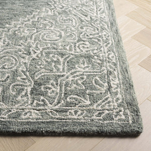 Safavieh Metro Hand Tufted Wool-cotton Blend Area Rug - Luxurious Comfort & Timeless Elegance For Any Room Green ,Ivory 80% Wool,20% Cotton Met381y-6r