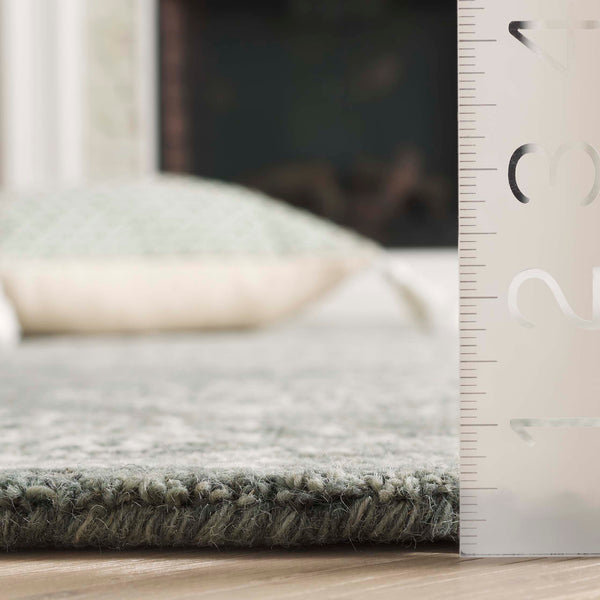 Safavieh Metro Hand Tufted Wool-cotton Blend Area Rug - Luxurious Comfort & Timeless Elegance For Any Room Green ,Ivory 80% Wool,20% Cotton Met381y-6r