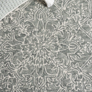 Safavieh Metro Hand Tufted Wool-cotton Blend Area Rug - Luxurious Comfort & Timeless Elegance For Any Room Green ,Ivory 80% Wool,20% Cotton Met381y-6r