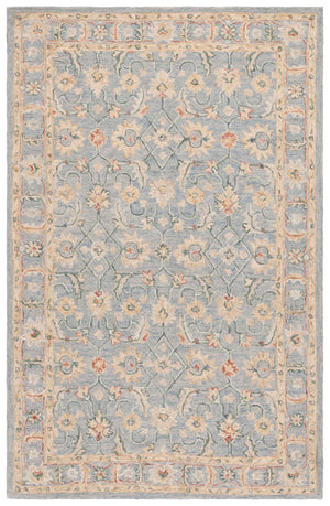 Safavieh Metro Handcrafted Area Rug - Luxurious Wool Blend With Elegant Floral And Geometric Motifs, 80% Wool Grey ,Beige 80% Wool 20% Cotton Met383f-3