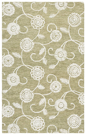 Safavieh Metro Green Ivory Round Area Rug — Hand‑Tufted Wool‑Cotton Floral Design For Cozy, Stylish Rooms 6'-0" x 6'-0" MET392Y-6R