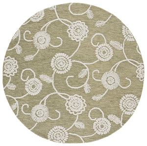 Safavieh Metro Hand‑Tufted Wool‑Cotton Area Rug In Green And Ivory Floral — Soft, Durable, Timeless Charm 9'-0" x 12'-0" MET392Y-9