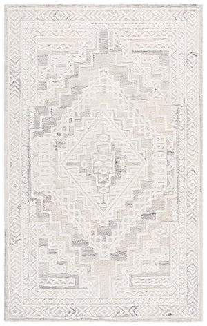 Safavieh Metro Hand‑Tufted Light Grey Ivory Area Rug — 80% Wool 20% Cotton, Timeless Neutral Luxury For Home 9'-0" x 12'-0" MET394F-9