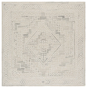 Safavieh Metro Hand‑Tufted Light Grey Ivory Area Rug — 80% Wool 20% Cotton, Timeless Neutral Luxury For Home 9'-0" x 12'-0" MET394F-9