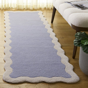 Safavieh Metro Round Grey Ivory Hand-Tufted Wool Rug — Contemporary Minimalist Design, Plush Low-Profile Comfort 6'-0" x 6'-0" MET435F-6R