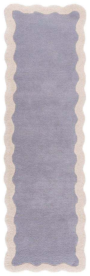 Safavieh Metro Hand-Tufted Wool Rug In Grey Ivory — Low 0.5" Pile, Modern Neutral Elegance For Living Rooms 6'-0" x 9'-0" MET435F-6