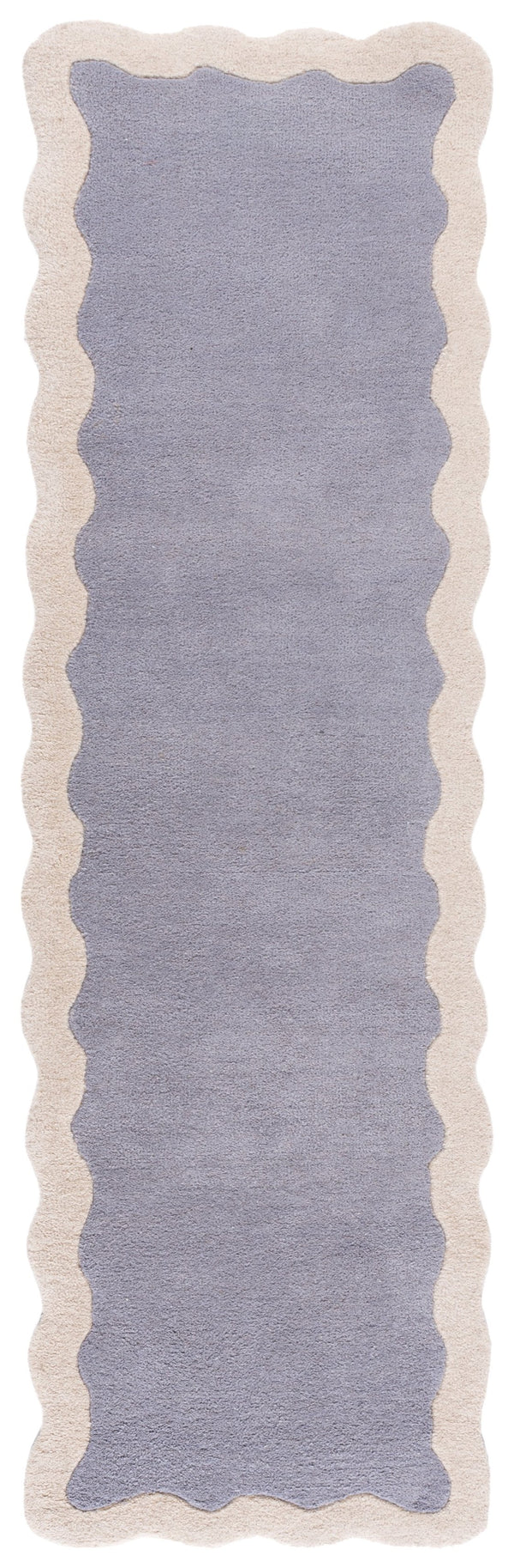 Safavieh Metro Hand-Tufted Wool Rug In Grey Ivory — Low 0.5" Pile, Modern Neutral Elegance For Living Rooms 6'-0" x 9'-0" MET435F-6