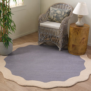 Safavieh Metro Hand-Tufted Wool Area Rug In Grey & Ivory — Durable Plush Texture, Modern Transitional Style 8'-0" x 10'-0" MET435F-8
