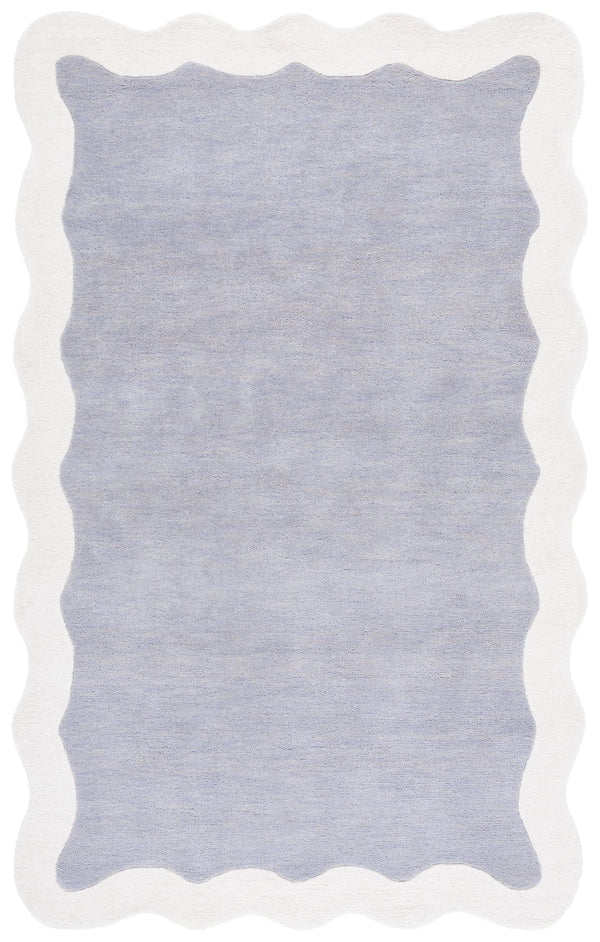 Safavieh Metro Hand-Tufted Wool Area Rug In Grey & Ivory — Durable Plush Texture, Modern Transitional Style 8'-0" x 10'-0" MET435F-8