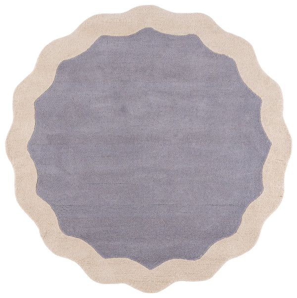 Safavieh Metro Hand-Tufted Wool Area Rug In Grey & Ivory — Durable Plush Texture, Modern Transitional Style 8'-0" x 10'-0" MET435F-8