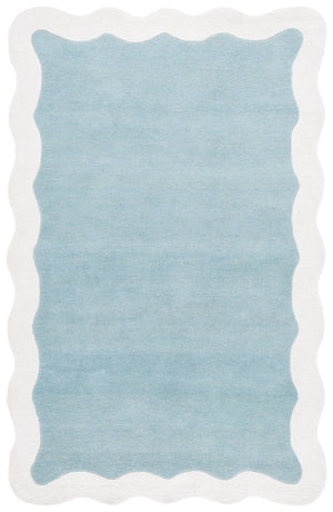 Safavieh Metro Hand-Tufted Blue & Ivory Wool Runner — Low-Profile, Durable Hallway Rug With Modern Flair 2'-3" x 8'-0" MET435M-28