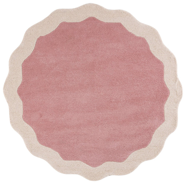Safavieh Metro Hand-Tufted Wool Runner In Pink Ivory — Low-Profile ½" Pile, Durable Artisanal Hallway Accent 2'-3" x 8'-0" MET435U-28