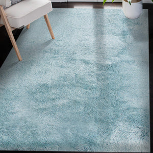 Metro Plush Microfiber Shag Area Rug with Deep Pile Texture for Living Room Comfort