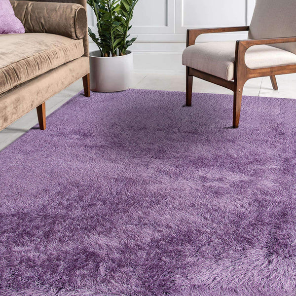 Metro Ultra Plush Microfiber Shag Area Rug High Pile Softness for Living Spaces