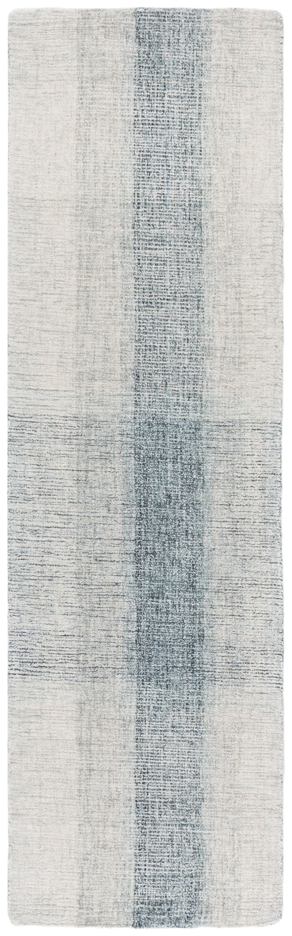 Safavieh Metro Hand-Tufted Grey Blue Geometric Rug, Wool-Cotton Low Profile Accent For Living Room Entryways 3'-0" x 5'-0" MET461F-3