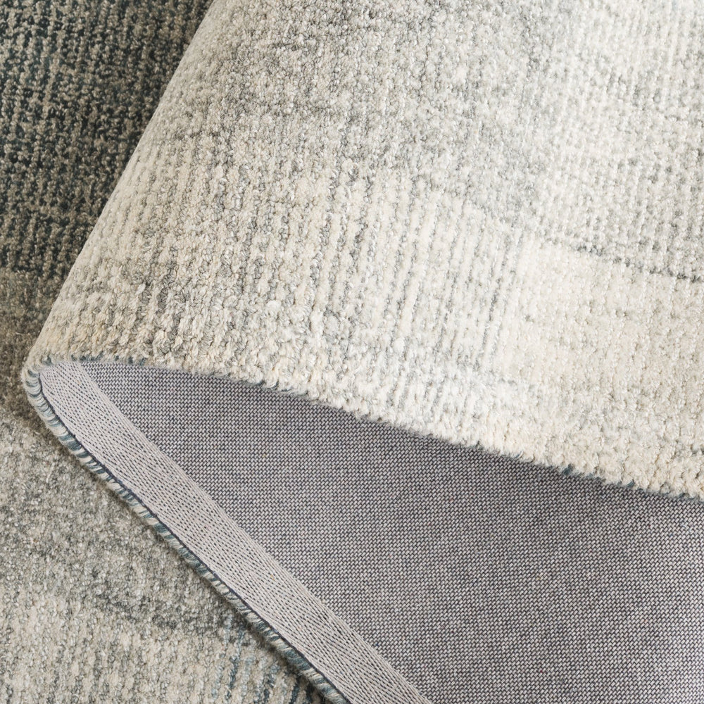 Safavieh Metro Hand-Tufted Wool Cotton Rug In Grey & Blue Geometric Pattern — Soft, Durable Modern Accent 6'-0" x 9'-0" MET461F-6