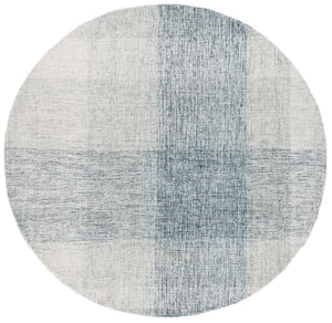 Safavieh Metro Hand-Tufted Wool-Cotton Rug In Grey & Blue Geometric — Low Profile, Durable, Ethically Made 4'-0" x 6'-0" MET461F-4