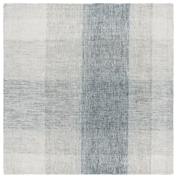 Safavieh Metro Hand-Tufted Wool Cotton Rug In Grey & Blue Geometric Pattern — Soft, Durable Modern Accent 6'-0" x 9'-0" MET461F-6
